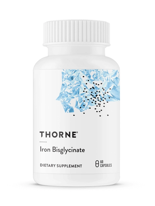 Xelatlangan temir, Iron Bisglisinat, Thorne, 60 kapsula