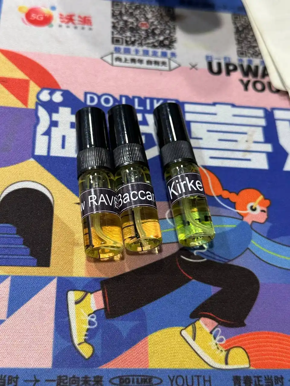 Ayollar atiri, Baccarat, Now Rave, Kirke, 1 ml, 3 ml, 5 ml, 10 ml, 20 ml