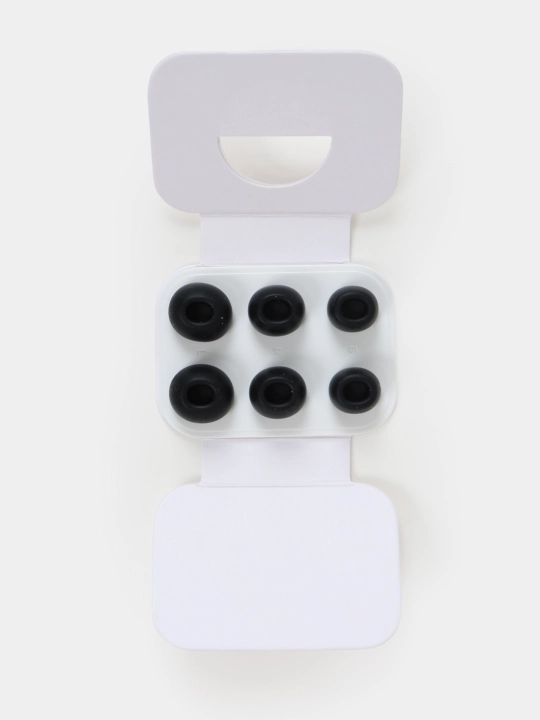 Pods Pro va Pro2 uchun qora quloqchin yostiqchalari, 6 dona to‘plam, S, M, L
