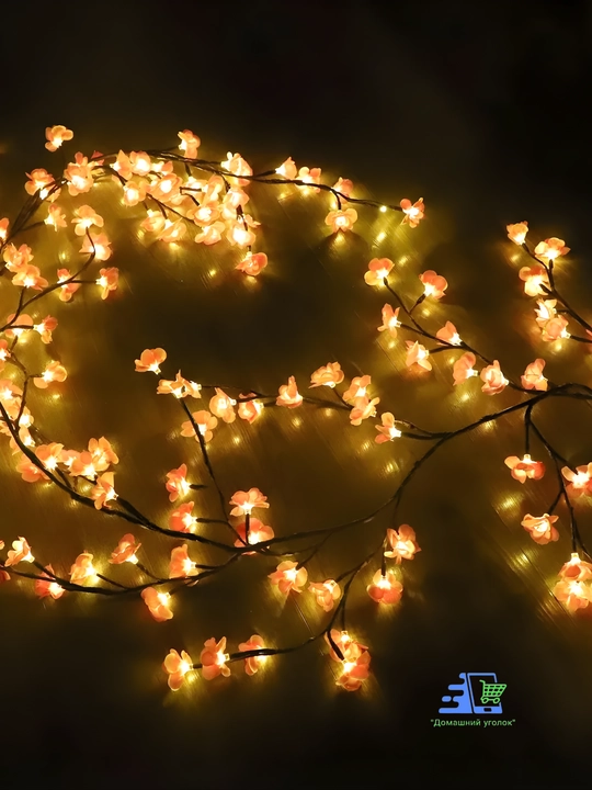 Devor chirog‘i "Gulliy shaftoli novdasi", 96 LED, egiluvchan, USB