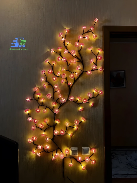Devor chirog‘i "Gulliy shaftoli novdasi", 96 LED, egiluvchan, USB