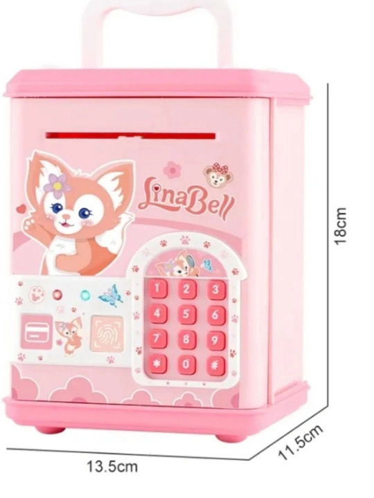 Bolalar uchun elektron pul seyfi, kodli сейф, musiqali сейф, tanga va pul qutisi