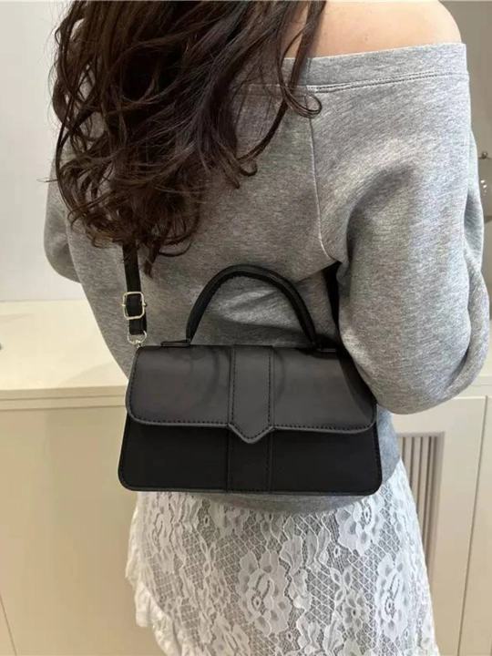Ayollar kross-bodi sumkasi, JACQUEMUS uslubidagi tutqichli ekocharm