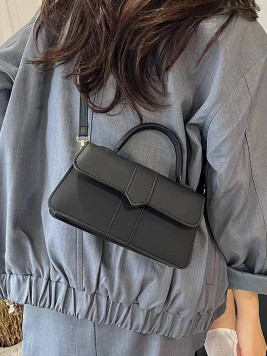 Ayollar kross-bodi sumkasi, JACQUEMUS uslubidagi tutqichli ekocharm
