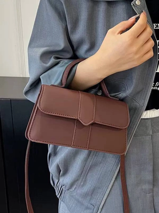 Ayollar kross-bodi sumkasi, JACQUEMUS uslubidagi tutqichli ekocharm