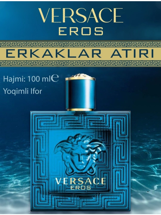 VERSACE, EROS , erkaklar uchun xashamatli va elegant ifor, 100ml - 