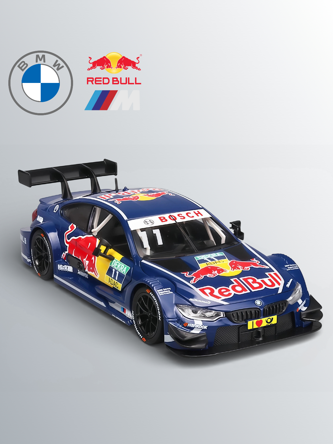 BMW M4 DTM №11 Marco Wittmann avtomobil modeli, 1:24, Monteblanco esdalik
