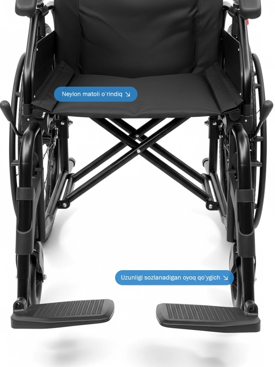 Инвалидная коляска Flex S, прогулочная, складная, до 120 кг, черный