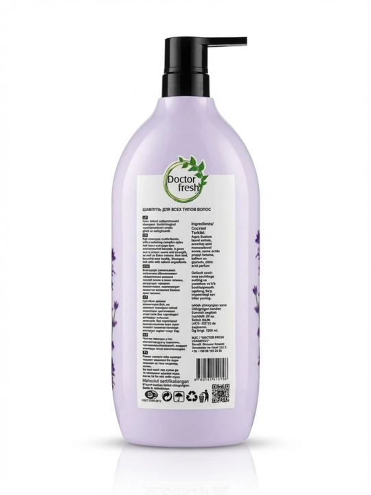 Doctor Fresh "Botanic Terrace" shampuni, barcha turdagi sochlar uchun, 1200 ml