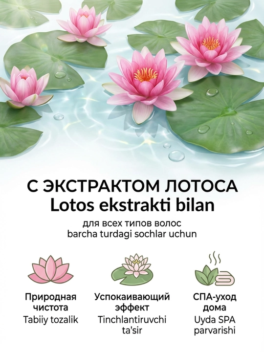 Doctor Fresh "Botanic Terrace" shampuni, barcha turdagi sochlar uchun, 1200 ml