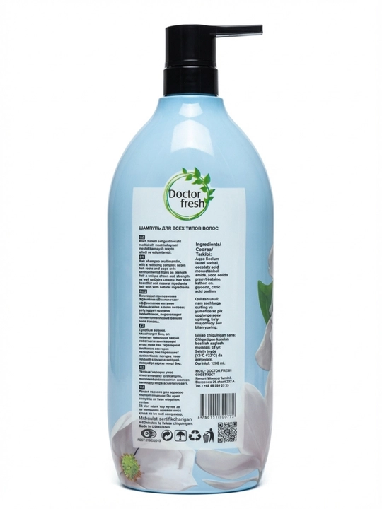 Doctor Fresh "Botanic Terrace" shampuni, barcha turdagi sochlar uchun, 1200 ml