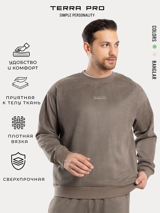 Terra Pro Мужская толстовка короткая длина AW25CR2-2-22160 - 