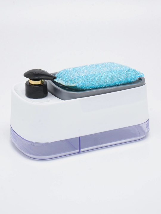 Yuvish vositasi, suyuq sovun uchun dozator-dispenser, gubkali - 