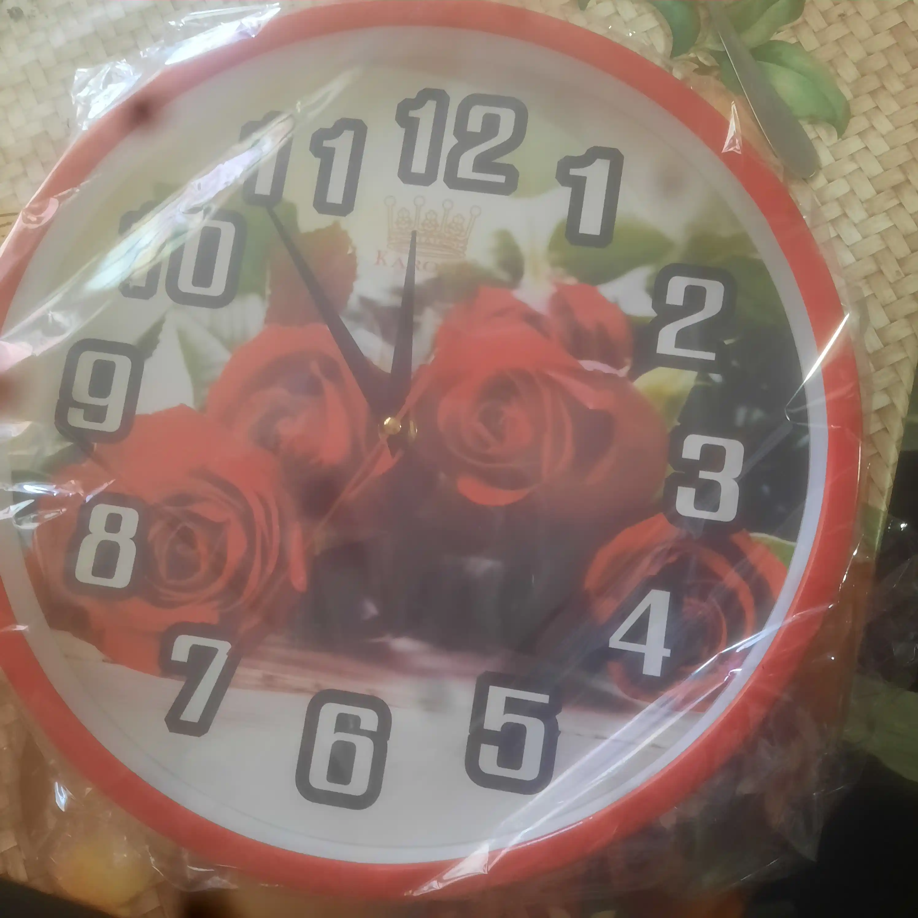Devor soati, dumaloq, interyer uchun, uyga va ofisga, 30 sm