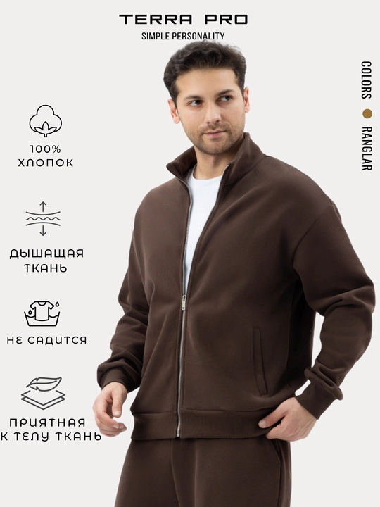 TERRA PRO Мужская толстовка короткая длина AW25CR2-2-22373 - 