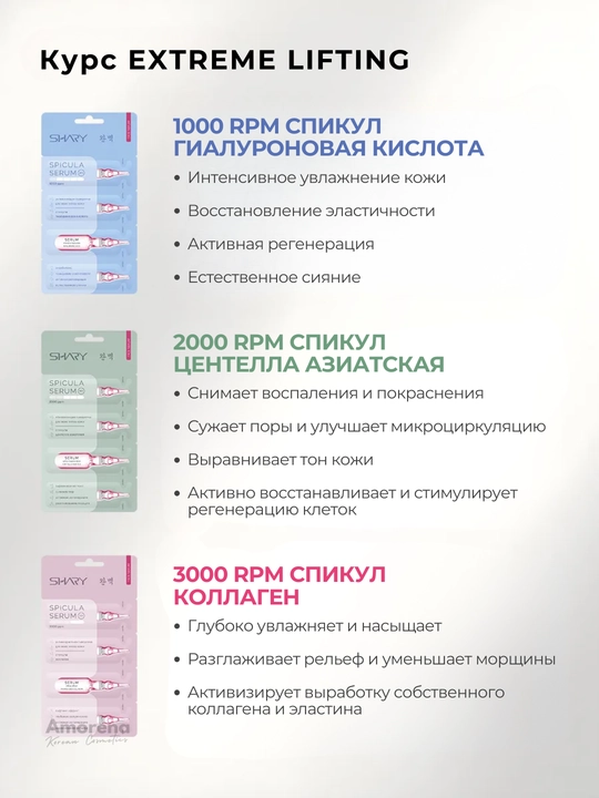 Сыворотка с микроиглами для лица Shary, спикулы, коллаген, лифтинг, от морщин