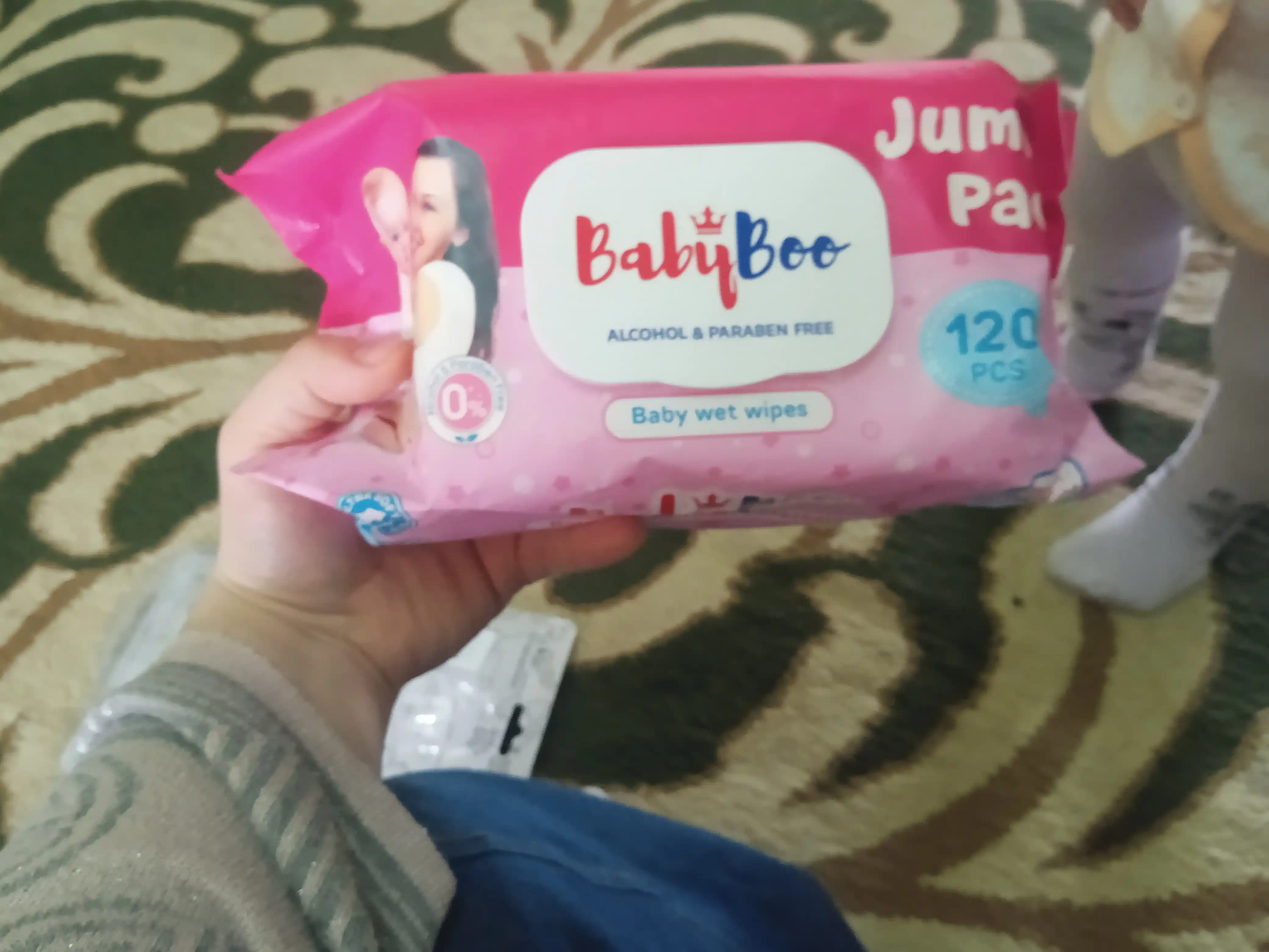 Nam salfetkalar BabyBoo, 120 dona