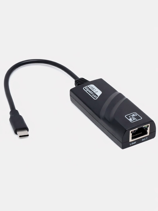 Tarmoq kartasi adapter Type c USB 3.0 kabel 1 Gbit/s gacha LAN 10 100 1000 Mbit/s RJ45