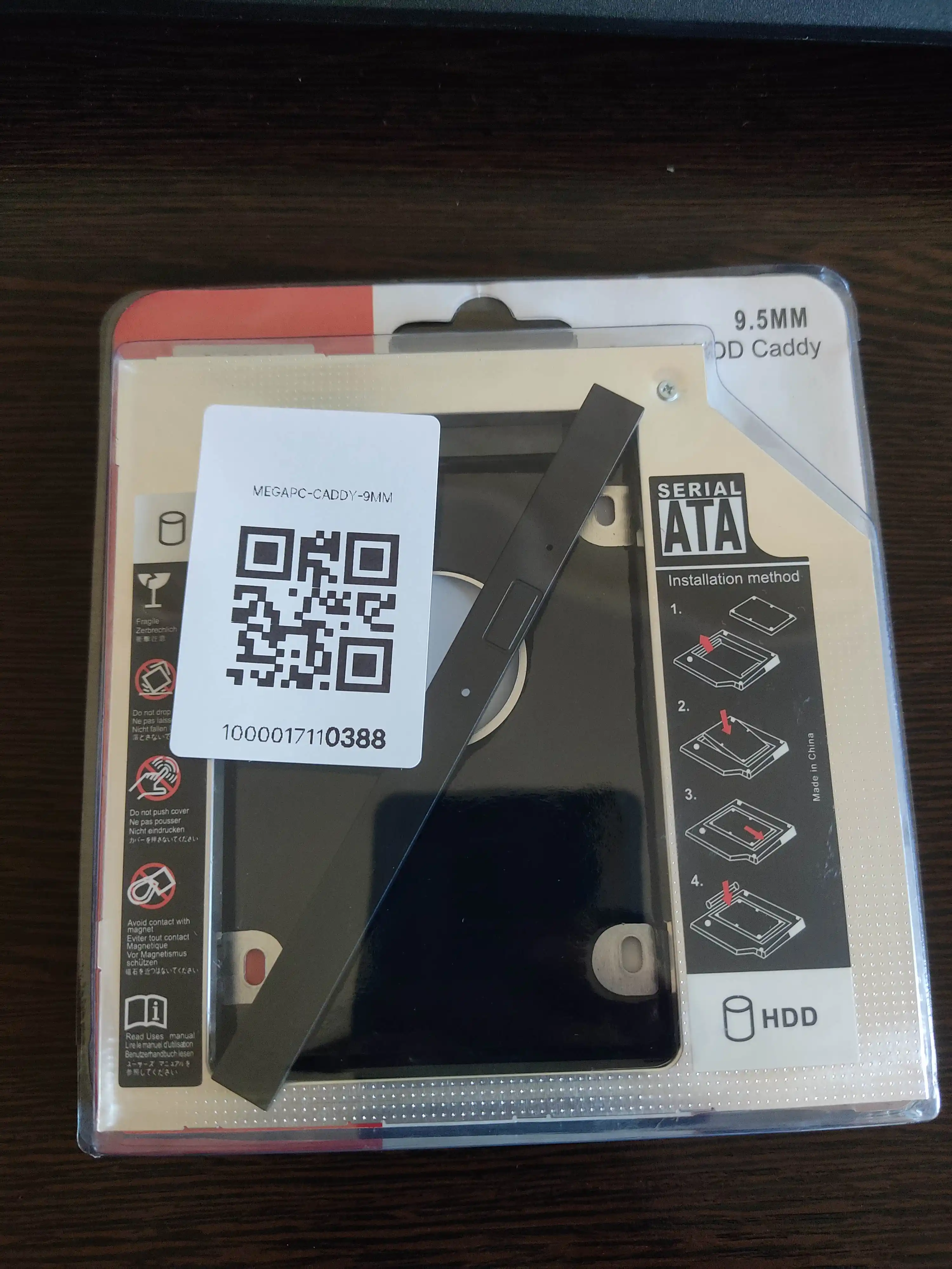Салазки 12.7 мм и 9.5 мм optibay переходник dvd ssd hdd адаптер вместо дисковода Caddy