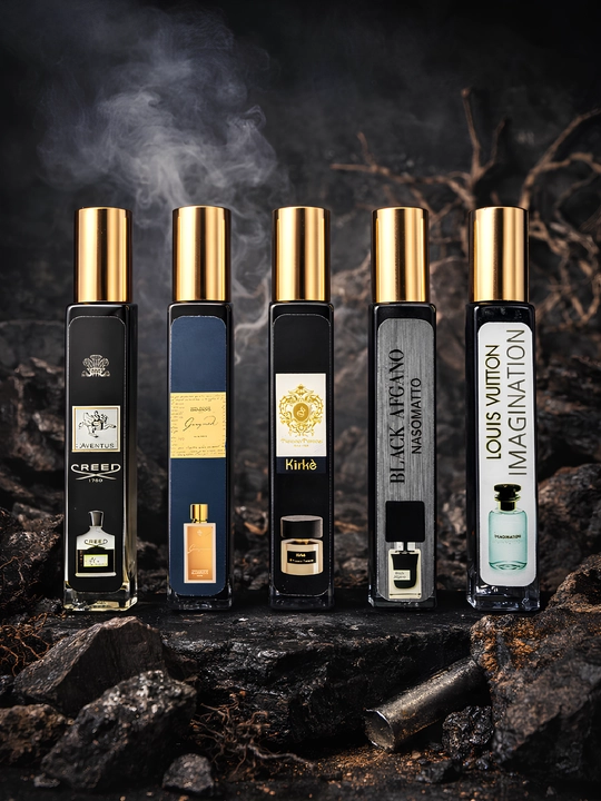 Erkaklar uchun sovg'a: atirlar to'plami 5 tasi 1 da — Ganymede, Black Afgano, Creed, 10 ml