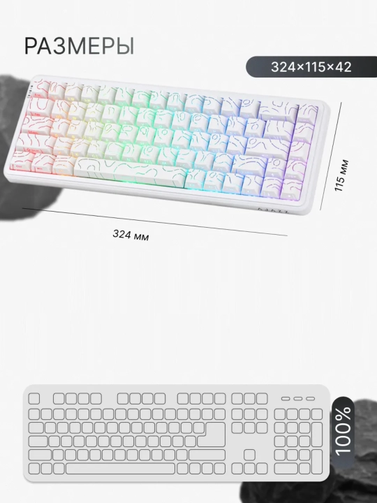 Magnit Switchli Mexanik O‘yin Klaviatura AJAZZ AK680 MAX V2, Simli, Rapid Trigger, 8000Hz