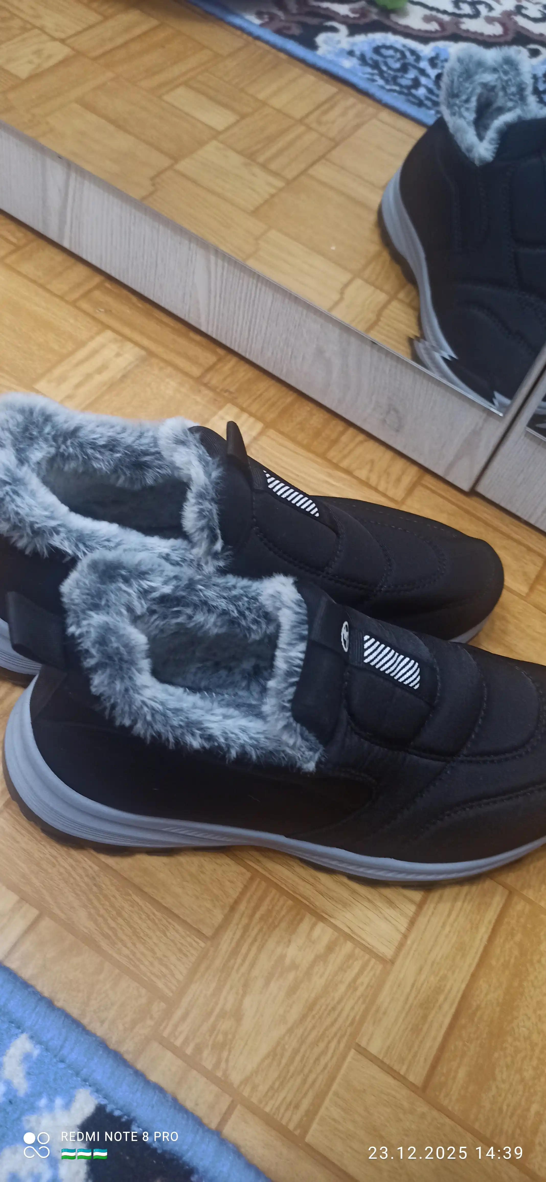 Ayollar sliponlari DISHER WarmStep, qishki, issiq, qulay, 1 o’lcham katta oling
