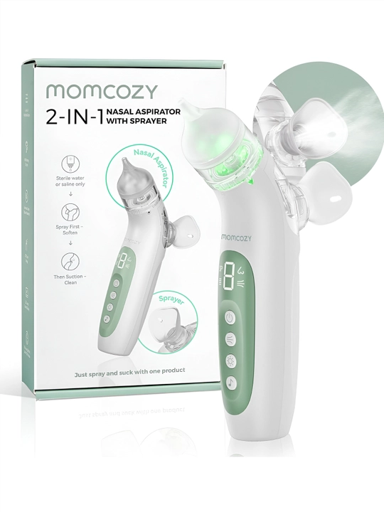 Elektr burun aspiratori + Momcozy 2si 1da spreyi BN07, bolalar uchun
