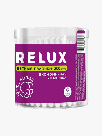 RELUX paxta kurtaklari (silindr), 200 dona