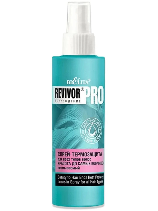 Barcha turdagi sochlar uchun Revivor Pro sprey-termohimoyasi, yuvilmaydigan, 150 ml, Bielita