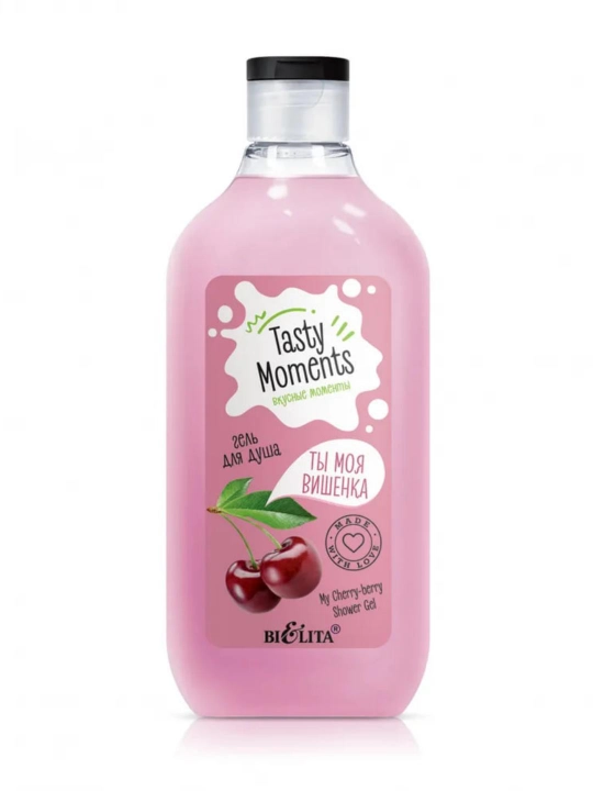 Dush uchun gel Bielita tasty moments, sen mening olchamsam, 300 ml