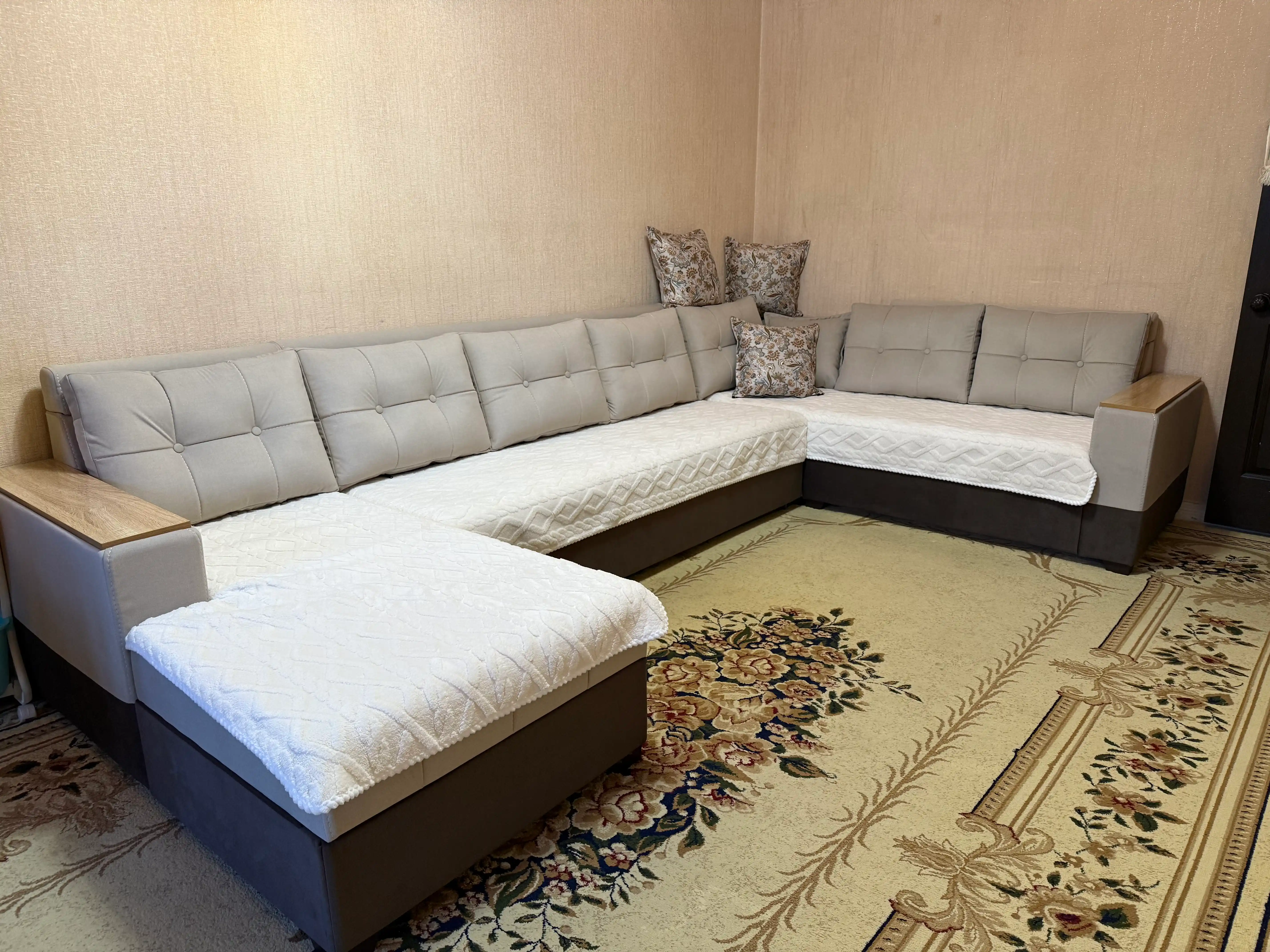 Sirpanishga qarshi divandek, mebel divan va kreslolar uchun yopinchiq g'ilof 210x90-160x90