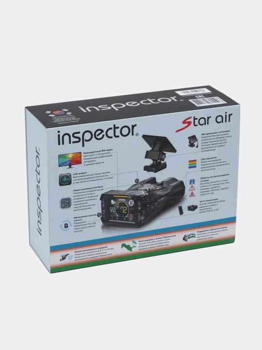 Radar detektor Inspector Star Air GPS displeyli xavfsiz haydash qurilmasi
