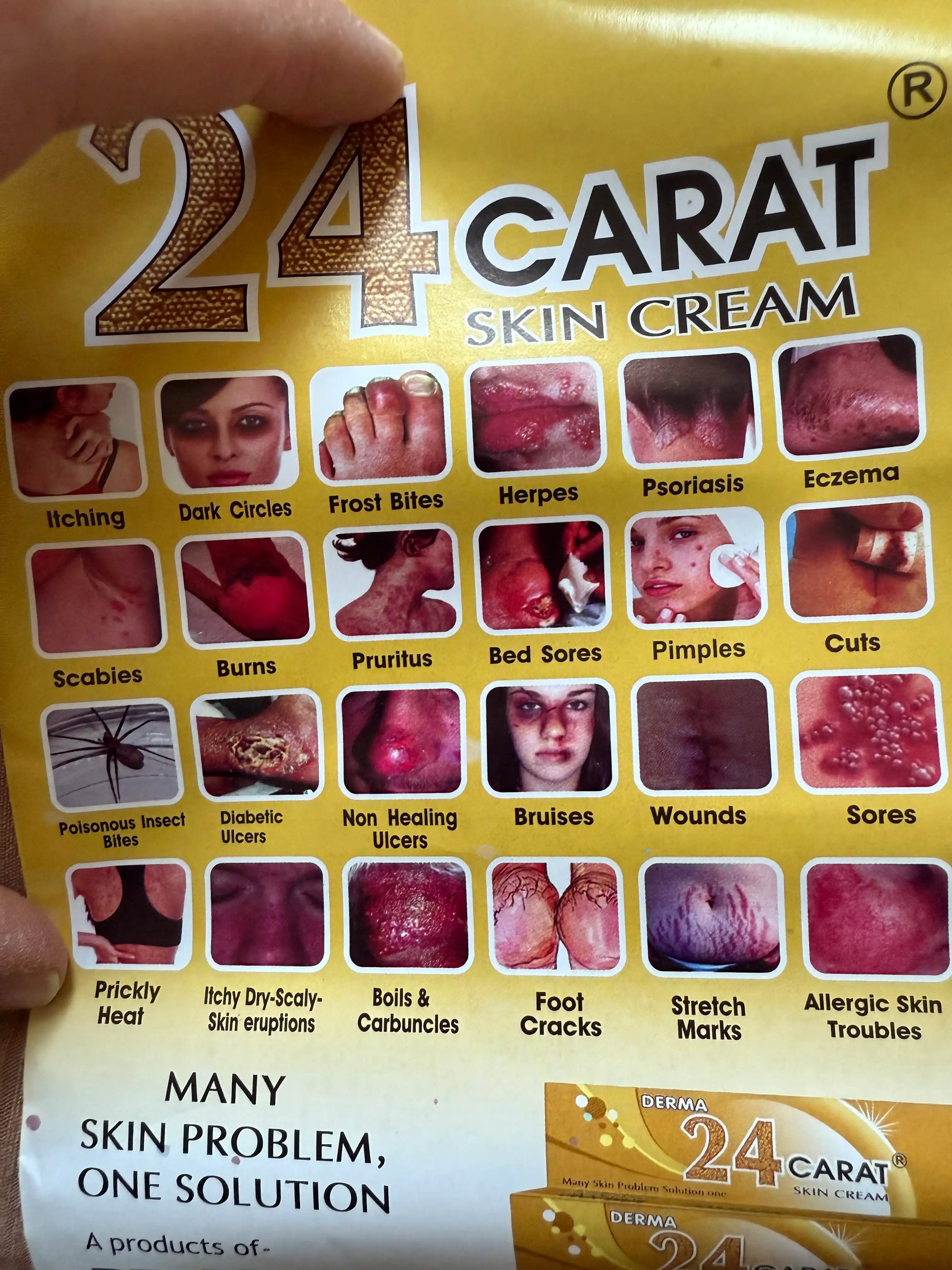 Крем Derma 24 Carat, для лица и тела, универсальный