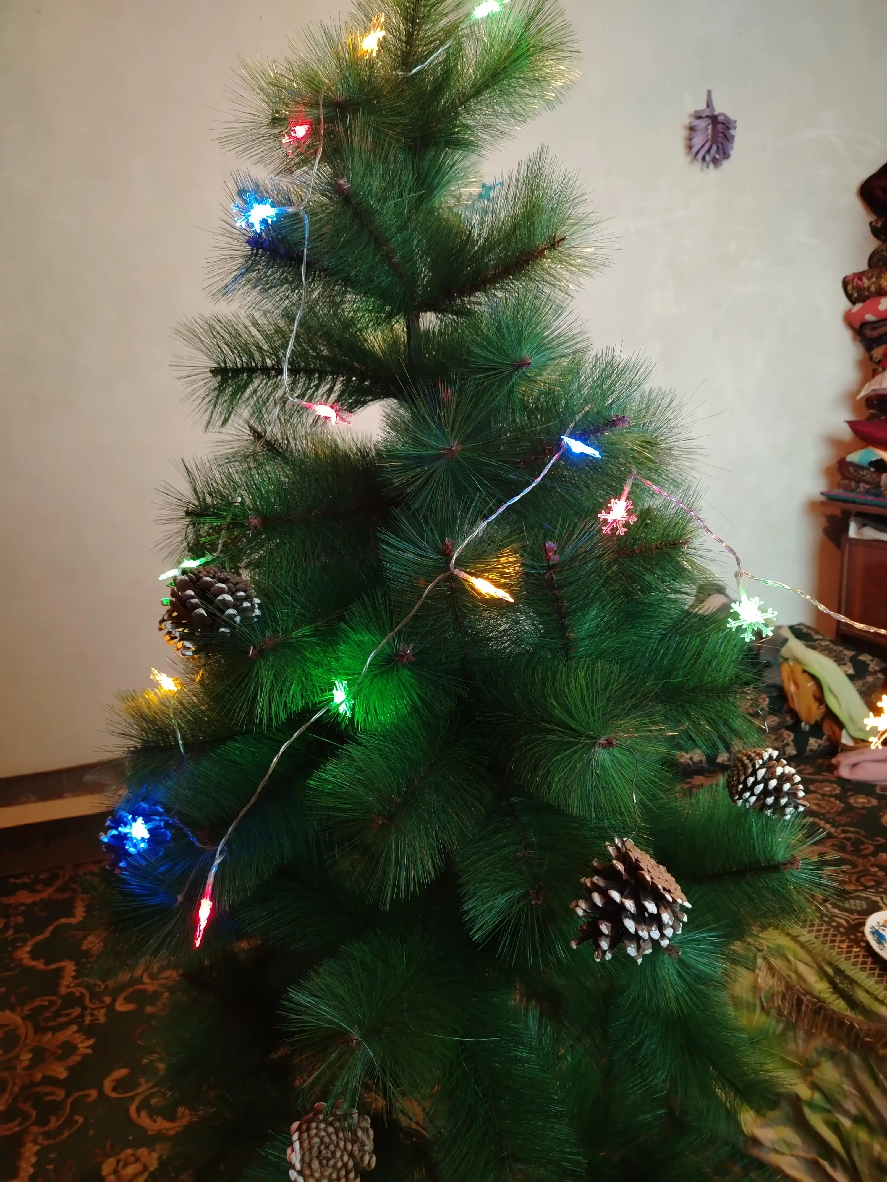LED girlyanda “Yulduzchalar” va “Qor parchalar”, Yangi yil uchun, USB orqali 3, 6, 10 m
