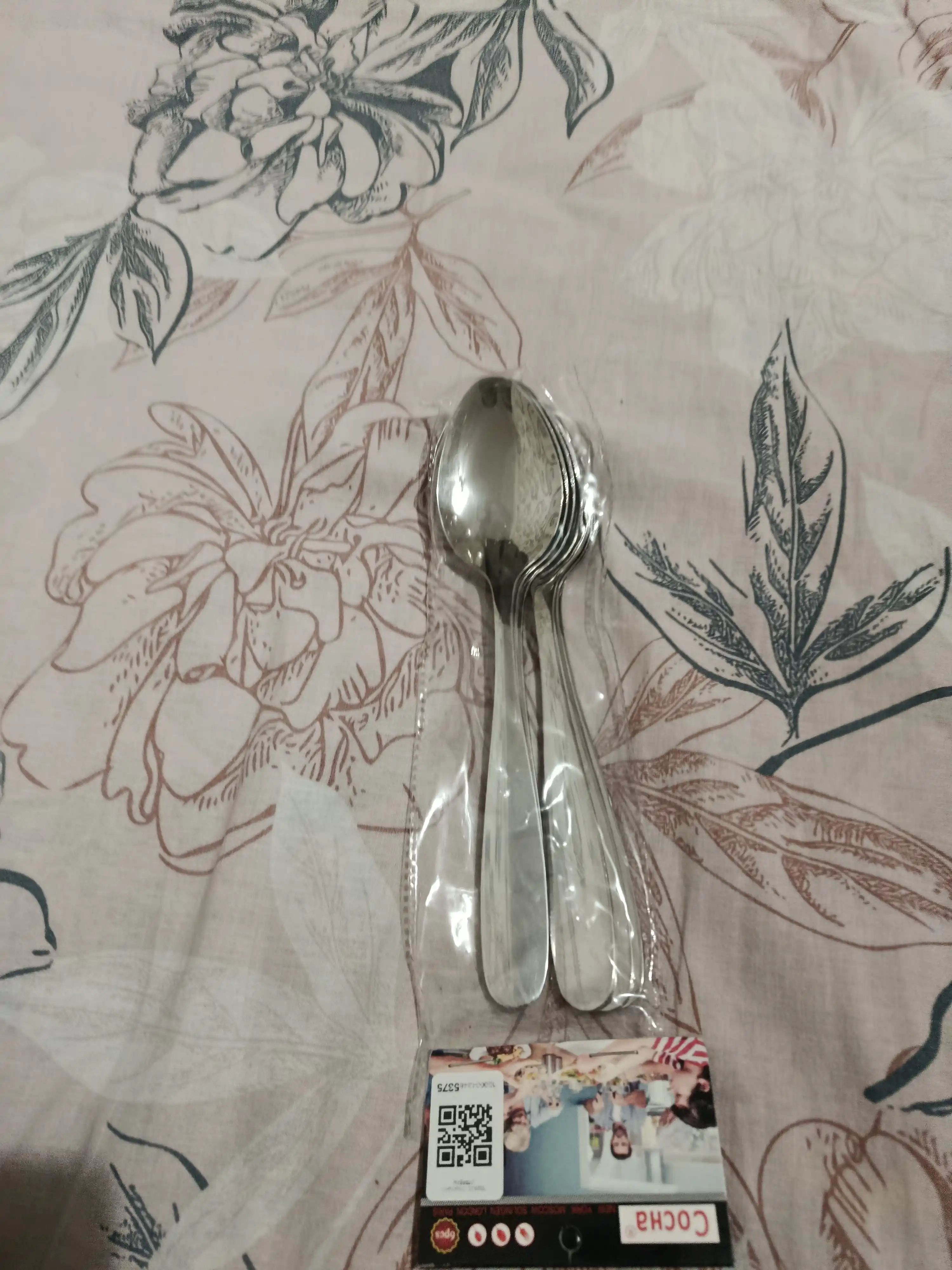 Набор ложек, 6 шт, 20 см и 14 см