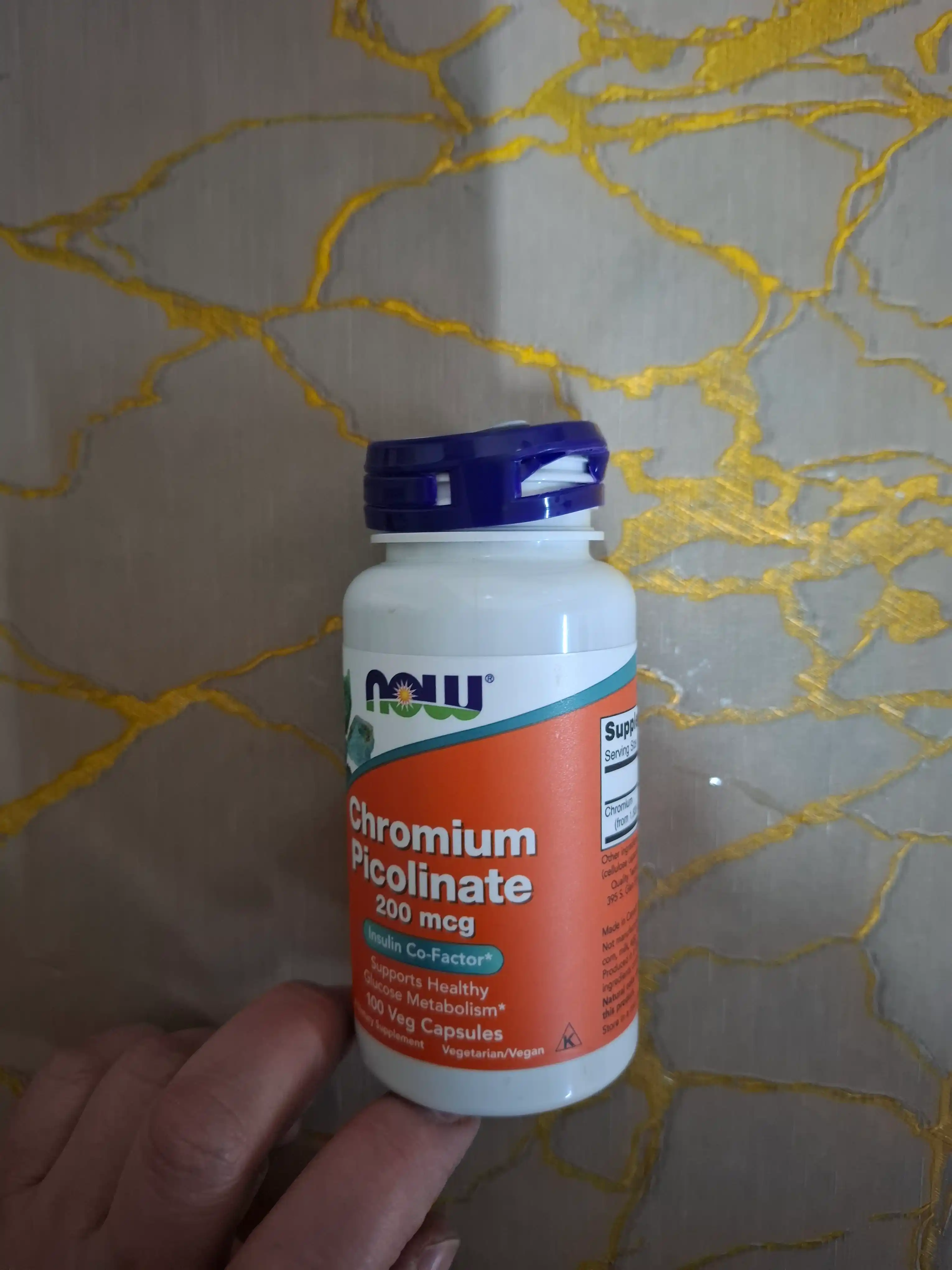 Now Foods, Хром пиколинат, 200 мкг, в капсулах, Халяль