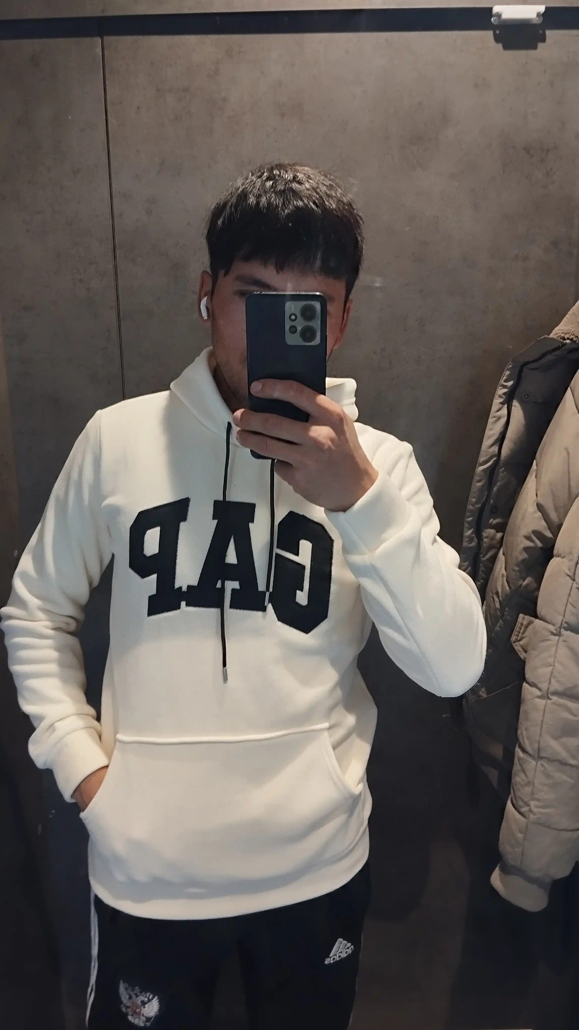Erkaklar uchun issiq xudi GAP, fliz matosidan, o'lcham 50-54 L/XL/XXL