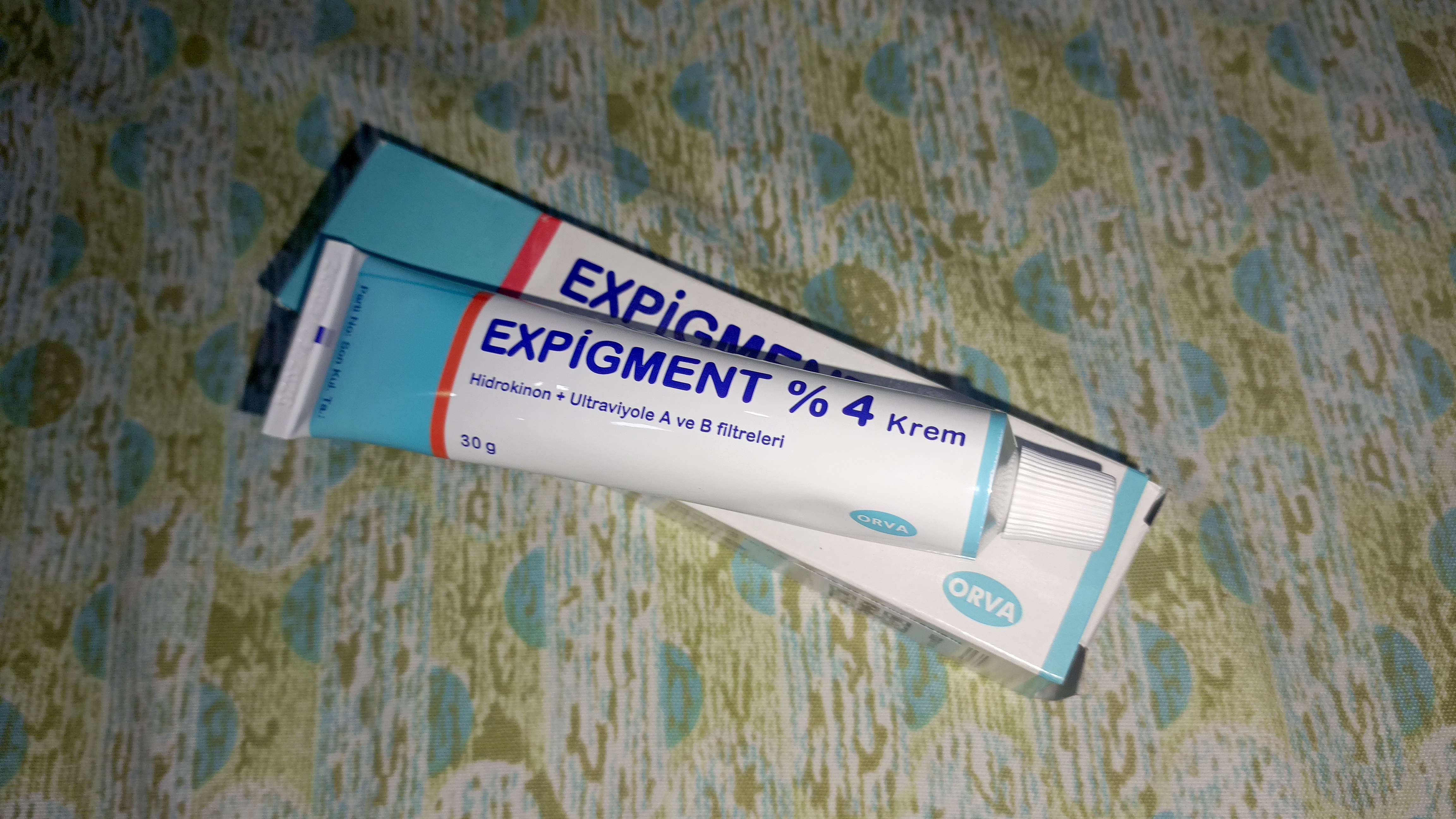 Крем отбеливающий, мазь для лица от пигментации "мелазмы" и веснушек Expigment 4%, 30 г