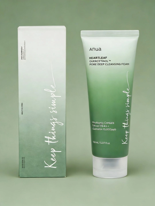 Пенка-скраб с для очищения пор Anua Heartleaf Quercetinol Pore Deep Cleansing Foam, 150 мл