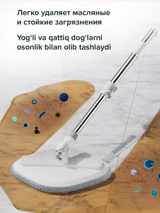 Shvabra, avtomatik siqish moslamali