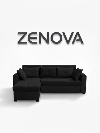 "ZENOVA" ,мягкая мебель, мебель, угловая мебель, кухонная мебель, мебель для гостиной — LOFTFUR-ZENOVA230X150-ЧЕРНСТЕ-ZNOchap-ZNOdeky-ZNOkoja