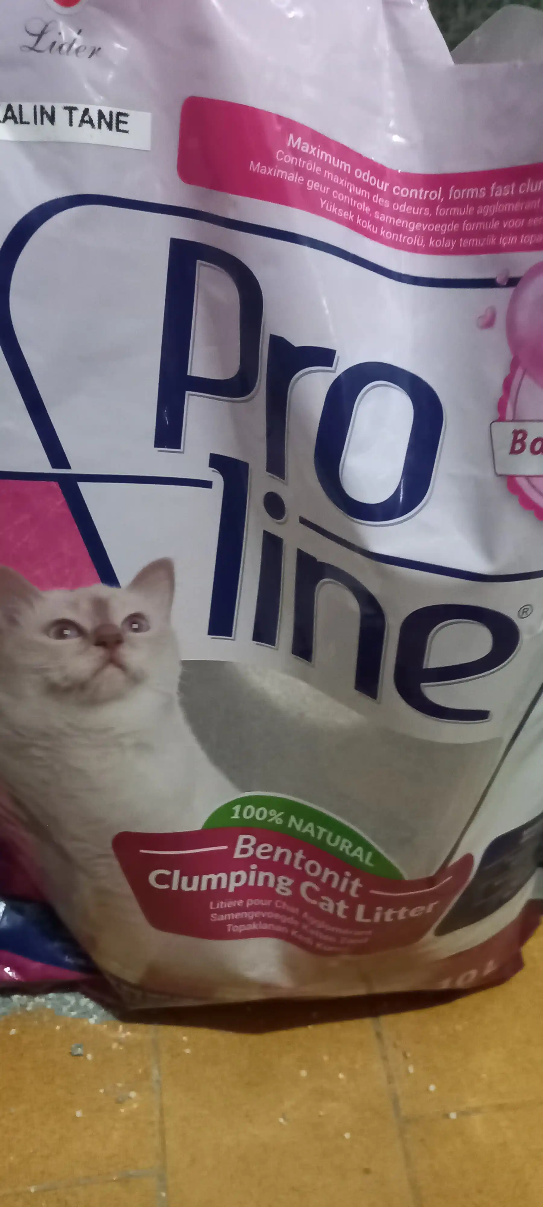 Proline bentonit, bolalar kukuni aromati bilan, 8.5 kg