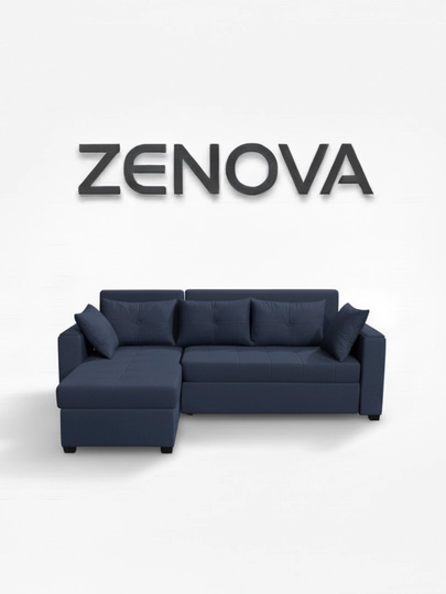 "ZENOVA" ,мягкая мебель, мебель, угловая мебель, кухонная мебель, мебель для гостиной — LOFTFUR-ZENOVA230X150-СИНИЙ-ZNOung-ZNOdek-ZNOmato