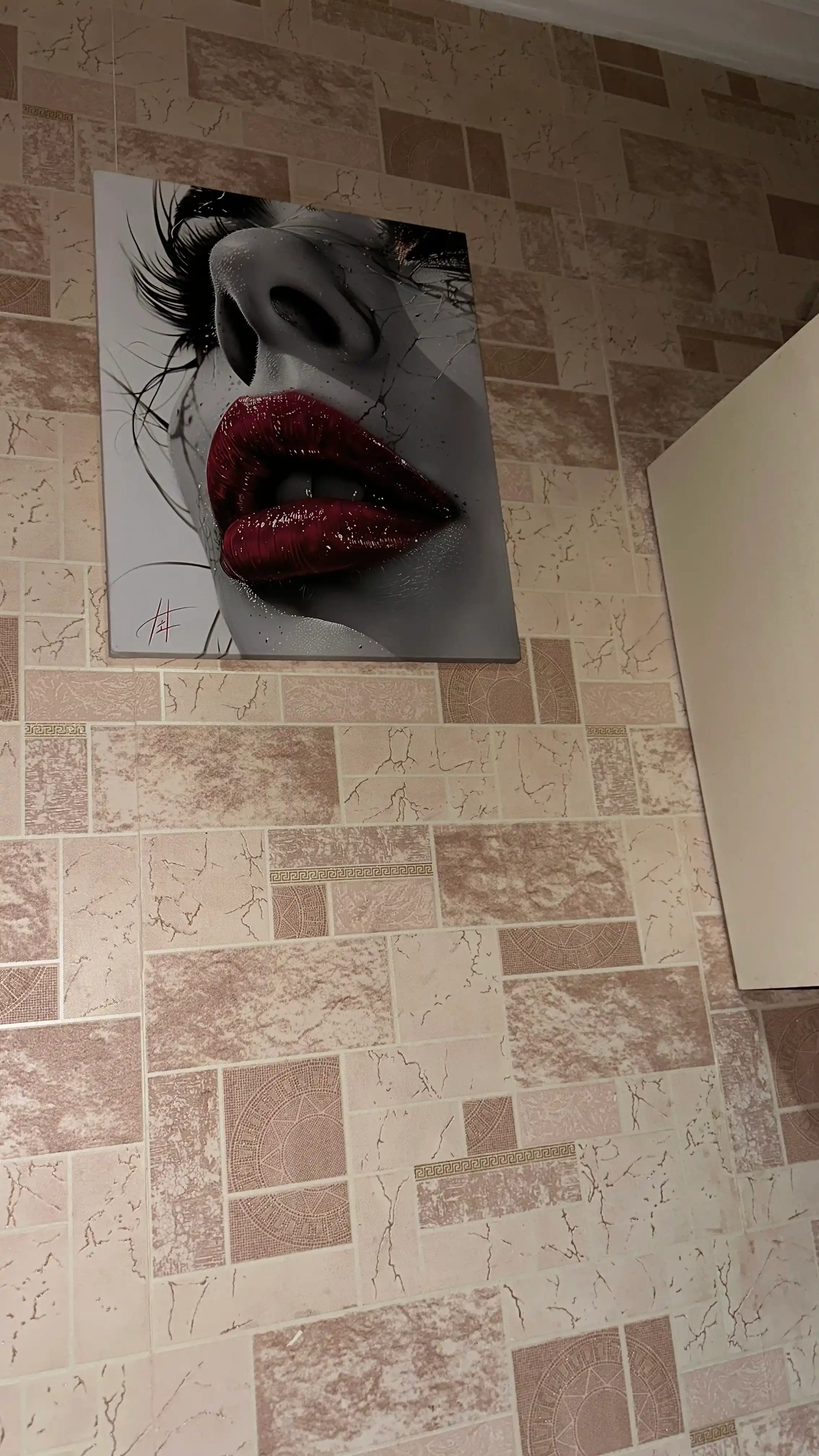 Interyer rasm ARTERY, holstga bosilgan kartina, yog‘och podramnikli poster, 40 × 50 sm