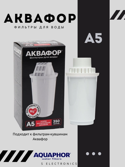 Сменный модуль для фильтров кувшинов Аквафор, картриджи очистки воды от хлора и накипи