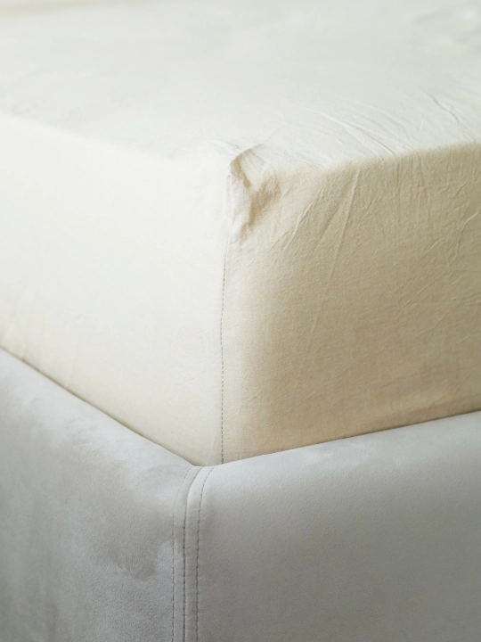 Elastikli chodir Sweet Sleep qaynatilgan paxtasidan, och rangli bej rangi