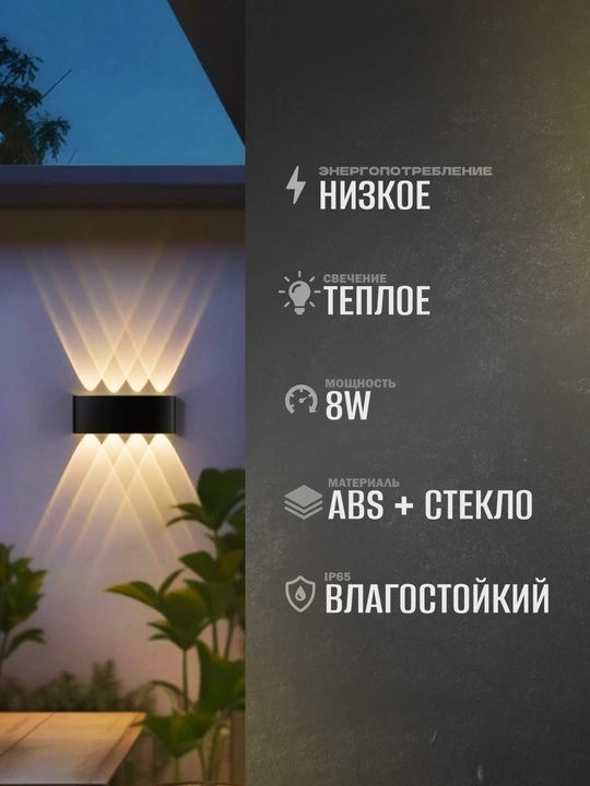 Yoritgich bra devorga, svetodiod LED chiroq, svetilnik loft, chiroqlar uy va kocha uchun