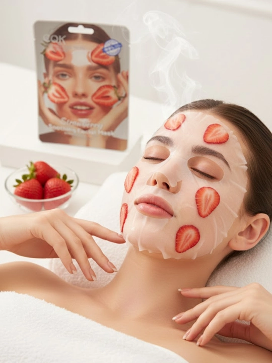 CQK YUZ UCHUN NIQOB MASKA OQARTIRISH VA COLEGEN VITAMIN C - 