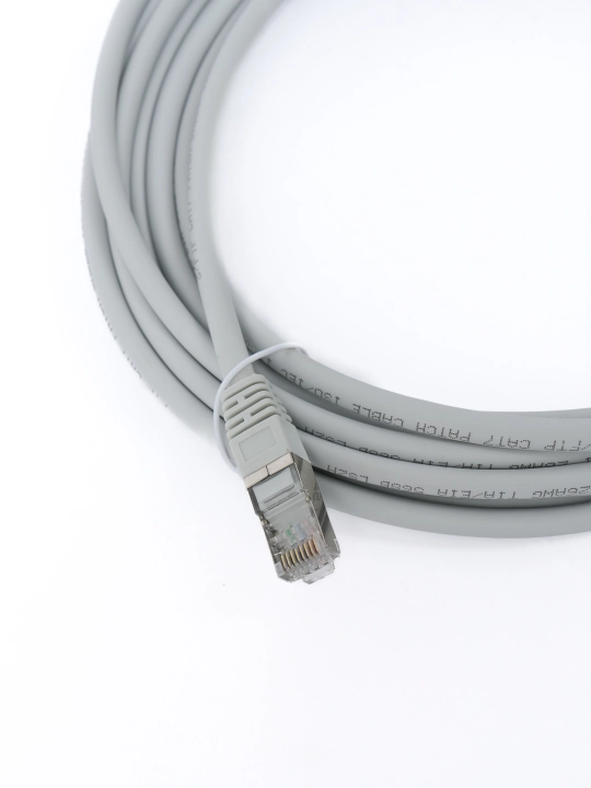 Кабель для интернета GCR PROF Cat.7 патч корд FTP 10 Гбит/с RJ45 24K  экранированный