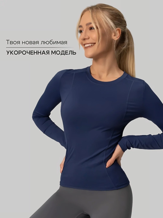 Фитнес одежда, SlimFit женская спортивная, рашгард, футболка